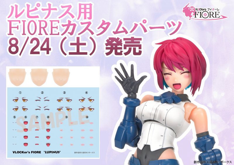 【商品情報】「R66」様ご協力！　FIOREカスタムパーツ「ルピナス用デカール＆フェイス」登場！